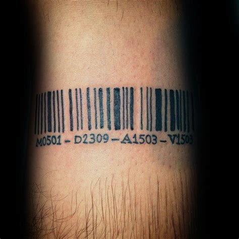 tatuajes cdigo de barras|Códigos de barras, uma forma original de tatuar datas importantes